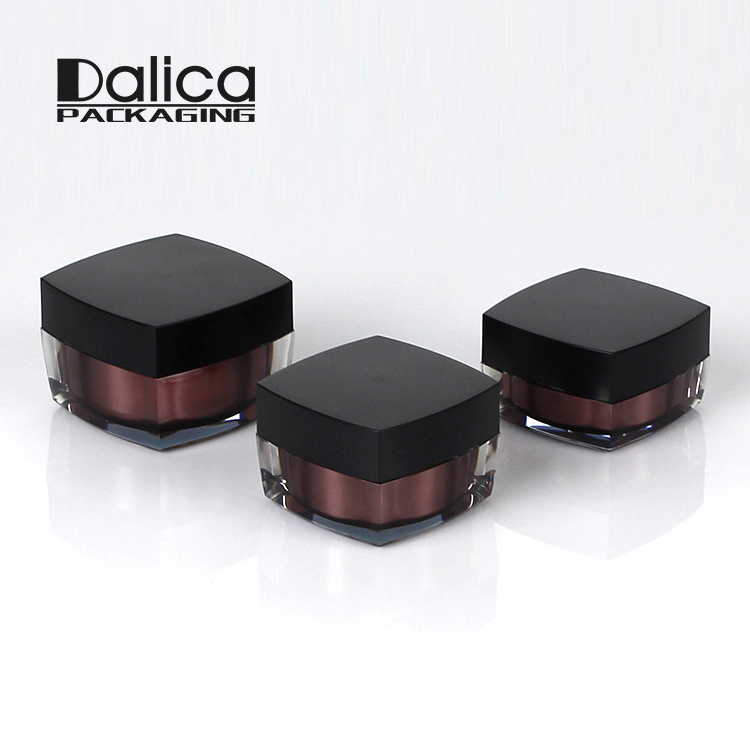 New arrival innovative square acrylic cosmetic 10ml 30 ml 50ml cream jar