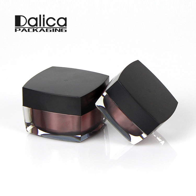 New arrival innovative square acrylic cosmetic 10ml 30 ml 50ml cream jar