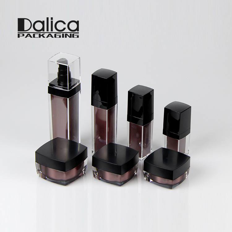 New arrival innovative square acrylic cosmetic 10ml 30 ml 50ml cream jar