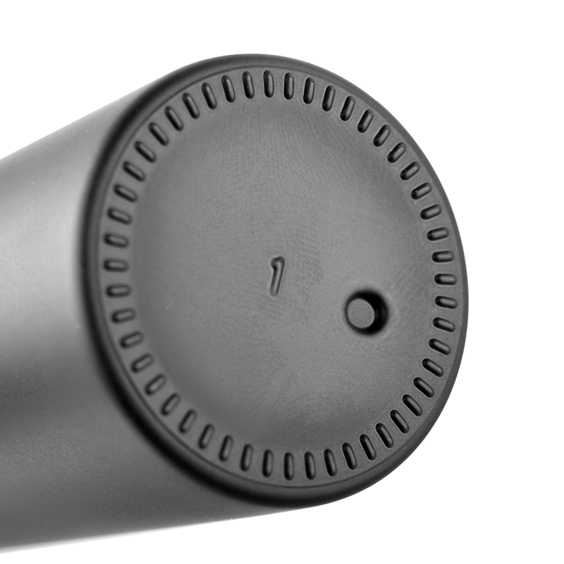 New arrival luxury cosmetic packaging container dark violet glass bottle with wooden dropper