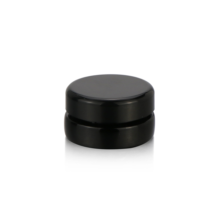 New arrive  empty cylindrical rosin wax container clear thick based small crc square glass jar with lid