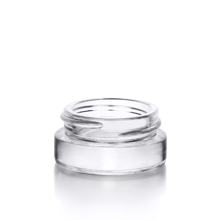 New arrive smell proof weed jar child resistant jar with lid clear glass jars