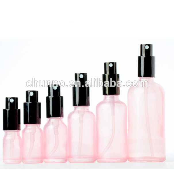 New best selling 5ml 10ml 15ml 30ml 50ml 100ml pink amber glass essential oil e liquid bottle