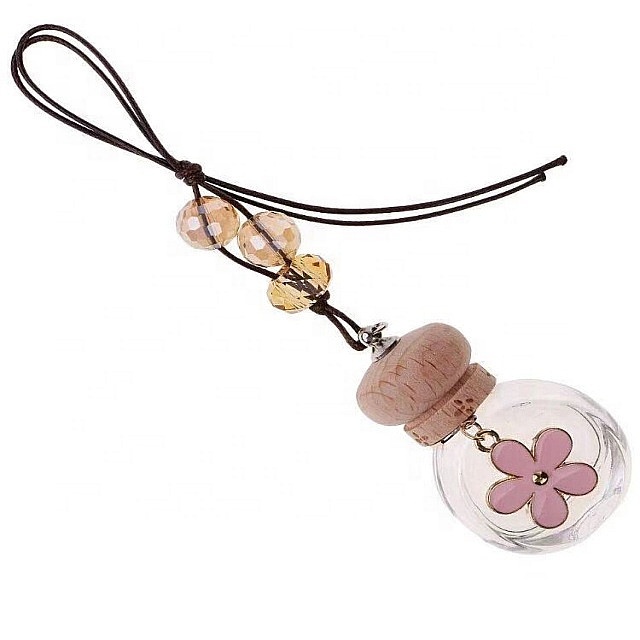 New clear round 8ml car perfume bottle for air freshener