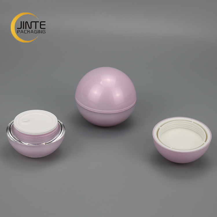 New color products 15g 30g 50g 70g pink empty round cosmetic cream acrylic ball jar