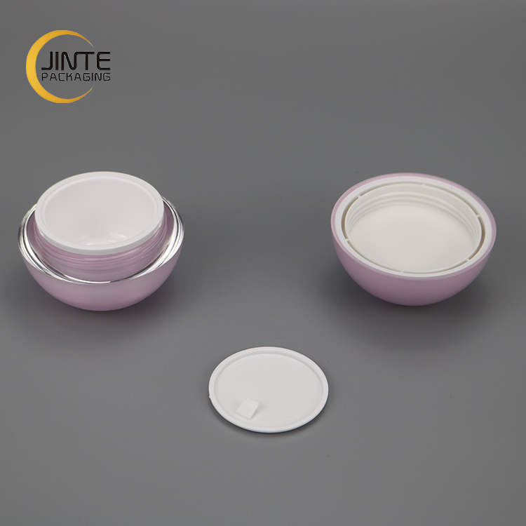 New color products 15g 30g 50g 70g pink empty round cosmetic cream acrylic ball jar