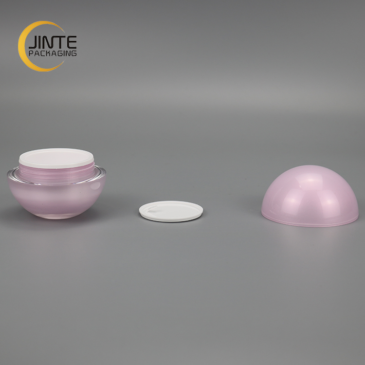 New color products 15g 30g 50g 70g pink empty round cosmetic cream acrylic ball jar