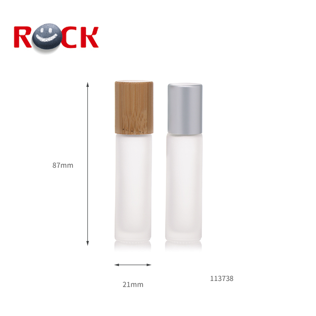 New coming 10ml bamboo roller bottle bamboo cap roll on bottle