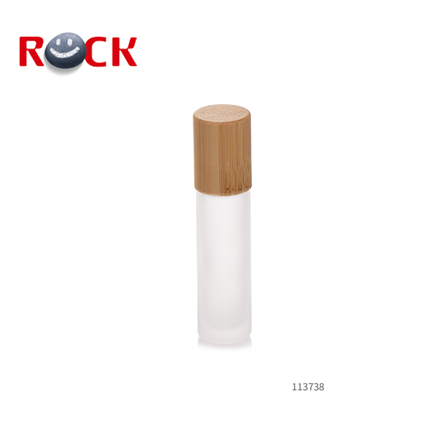 New coming 10ml bamboo roller bottle bamboo cap roll on bottle