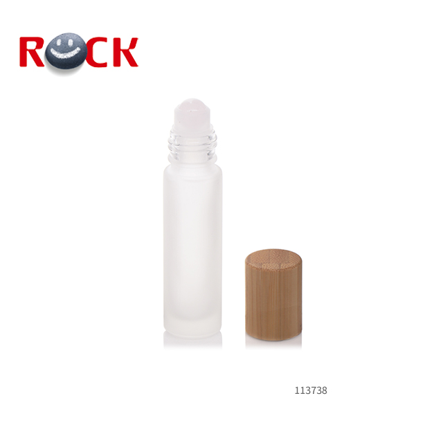 New coming 10ml bamboo roller bottle bamboo cap roll on bottle