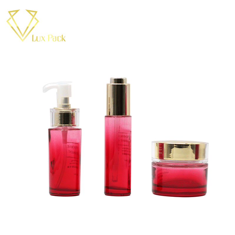 New cosmetic container frosted skincare cream glass bottle and jar