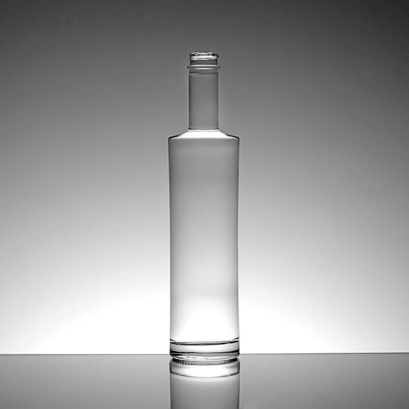 New custom 700ml long neck empty spirit bottle glass whisky liquor bottle 375ml