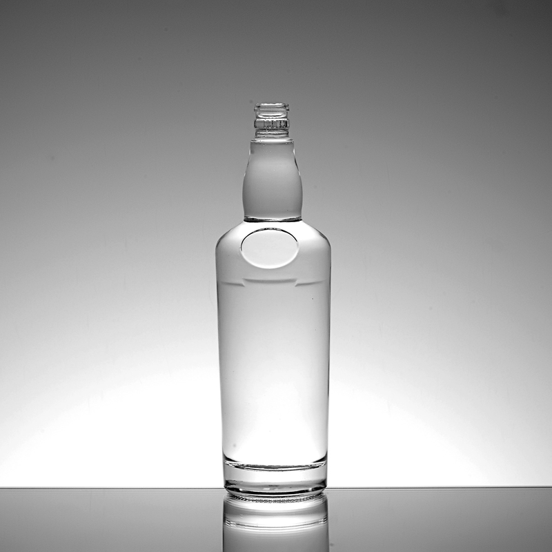 New custom 700ml long neck empty spirit bottle glass whisky liquor bottle 375ml