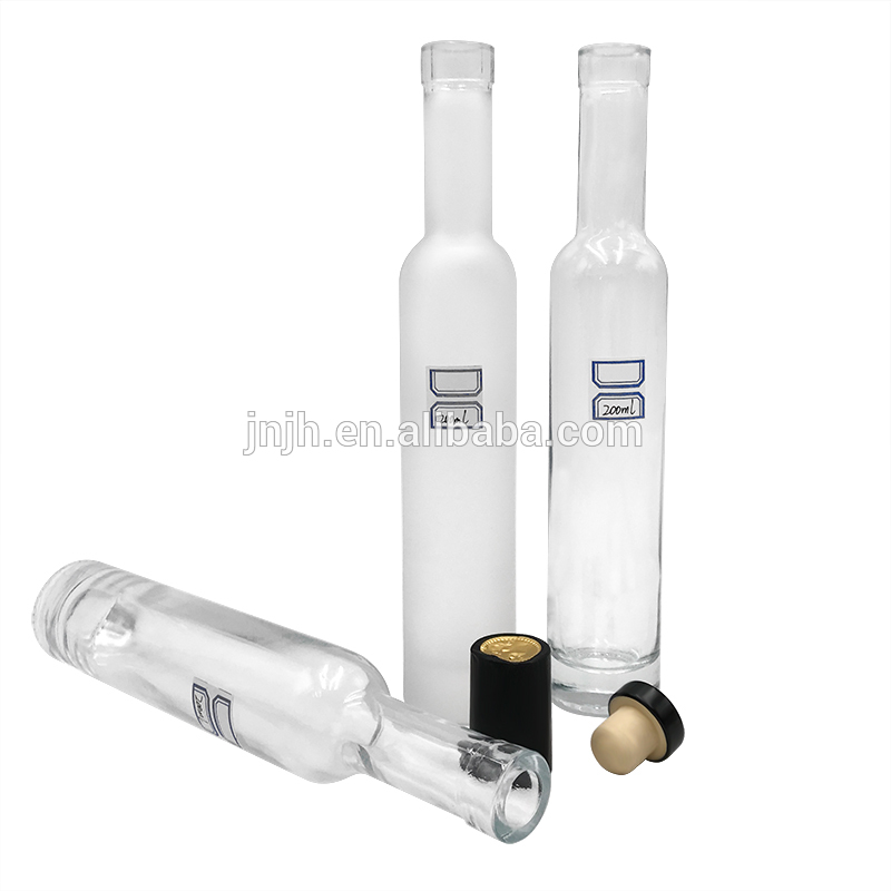 New custom Clear Screw Cap Wine Bottles/long neck empty spirit bottle/whisky liquor bottle