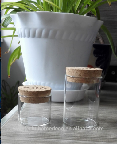 New cute glass empty honey jars/1 oz mini glass jar/glass jars with wooden lid/Customize offer
