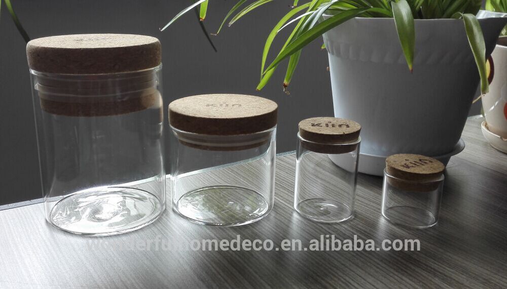 New cute glass empty honey jars/1 oz mini glass jar/glass jars with wooden lid/Customize offer