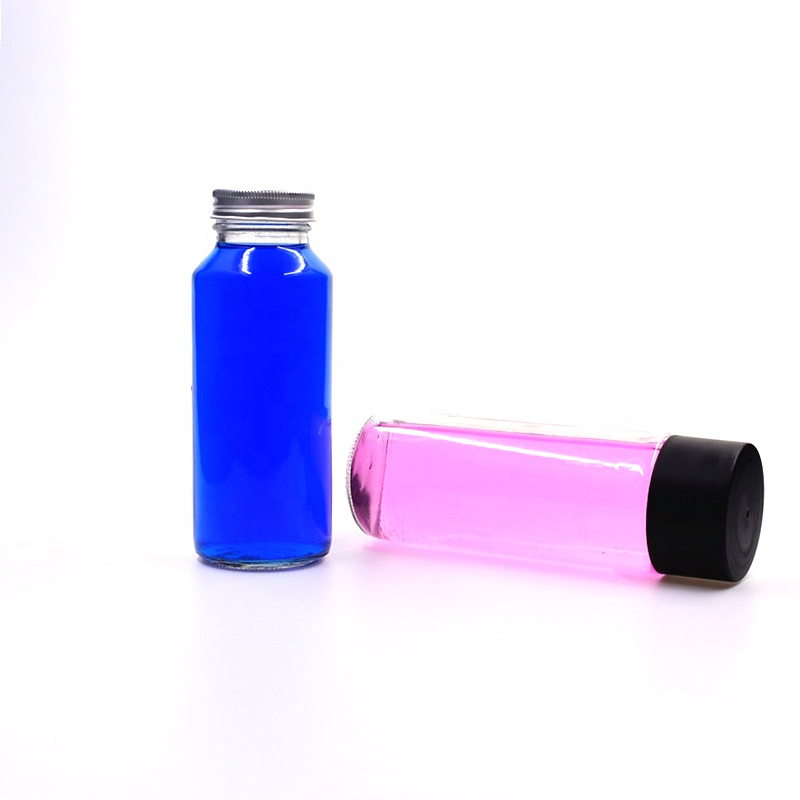 New design 10 oz 300ml clear round beverage glass bottle fruit juice milk tea water cold brew coffee packing with airtight lids