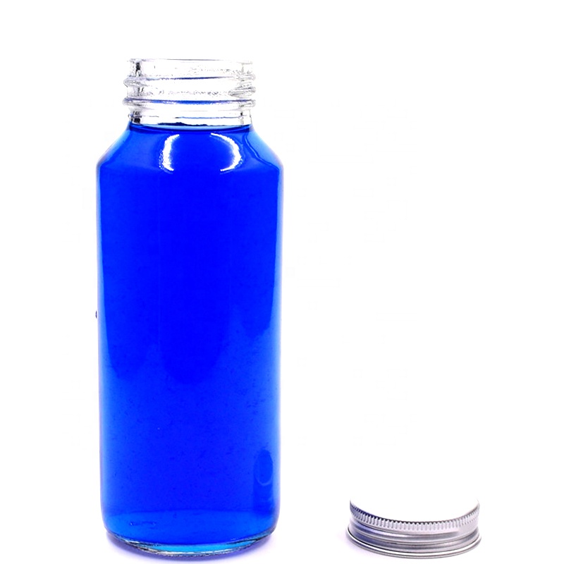 New design 10 oz 300ml clear round beverage glass bottle fruit juice milk tea water cold brew coffee packing with airtight lids