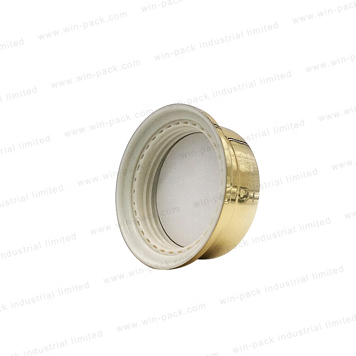 New design 30g 50g clear empty glass body eye cream jar with gold cap