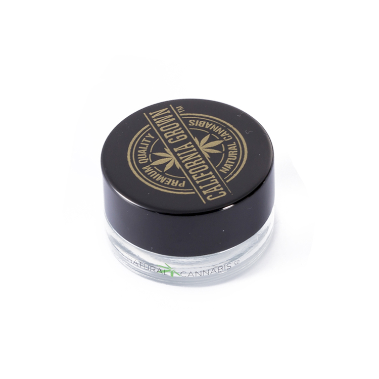 New design 3g 5g 7g 9g proof lid child resistant lids concentrate packaging canada 1 gram sample containers wholesale glass jars