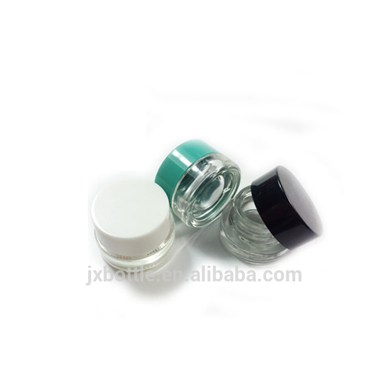 New design 3g 5g 7g 9g proof lid child resistant lids concentrate packaging canada 1 gram sample containers wholesale glass jars