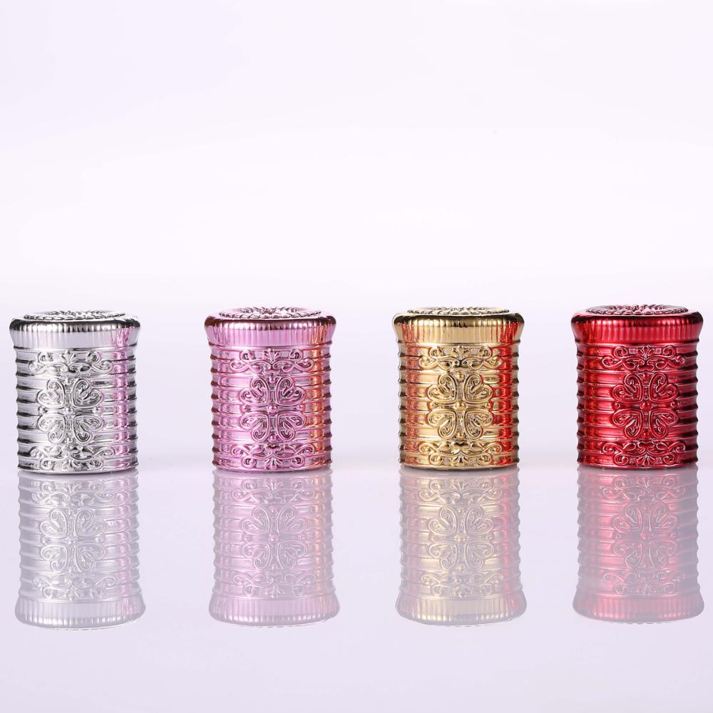 New design 3ml 6ml 10ml 12ml octagonal glass bottles roller bottles empty roll on bottles with metal alloy screw caps