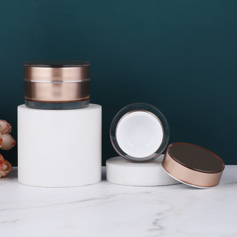 New design 50g Acrylic cosmetic jar packaging for Skin Care Cream