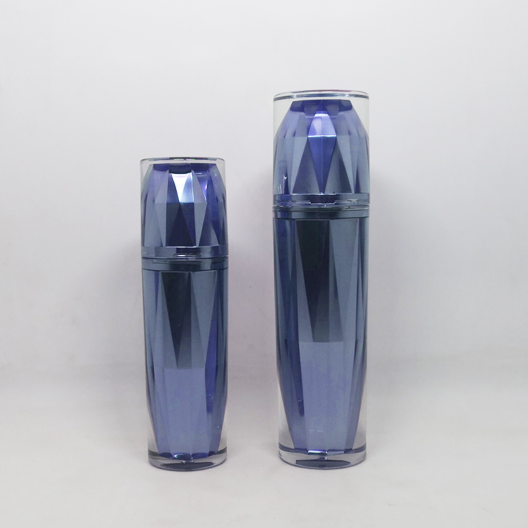 New design 50g luxury Blue Diamond facial cream jar acrylic cosmetic