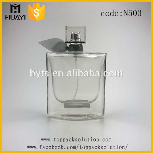 New design 50ml 100ml decorative glass perfume bottle