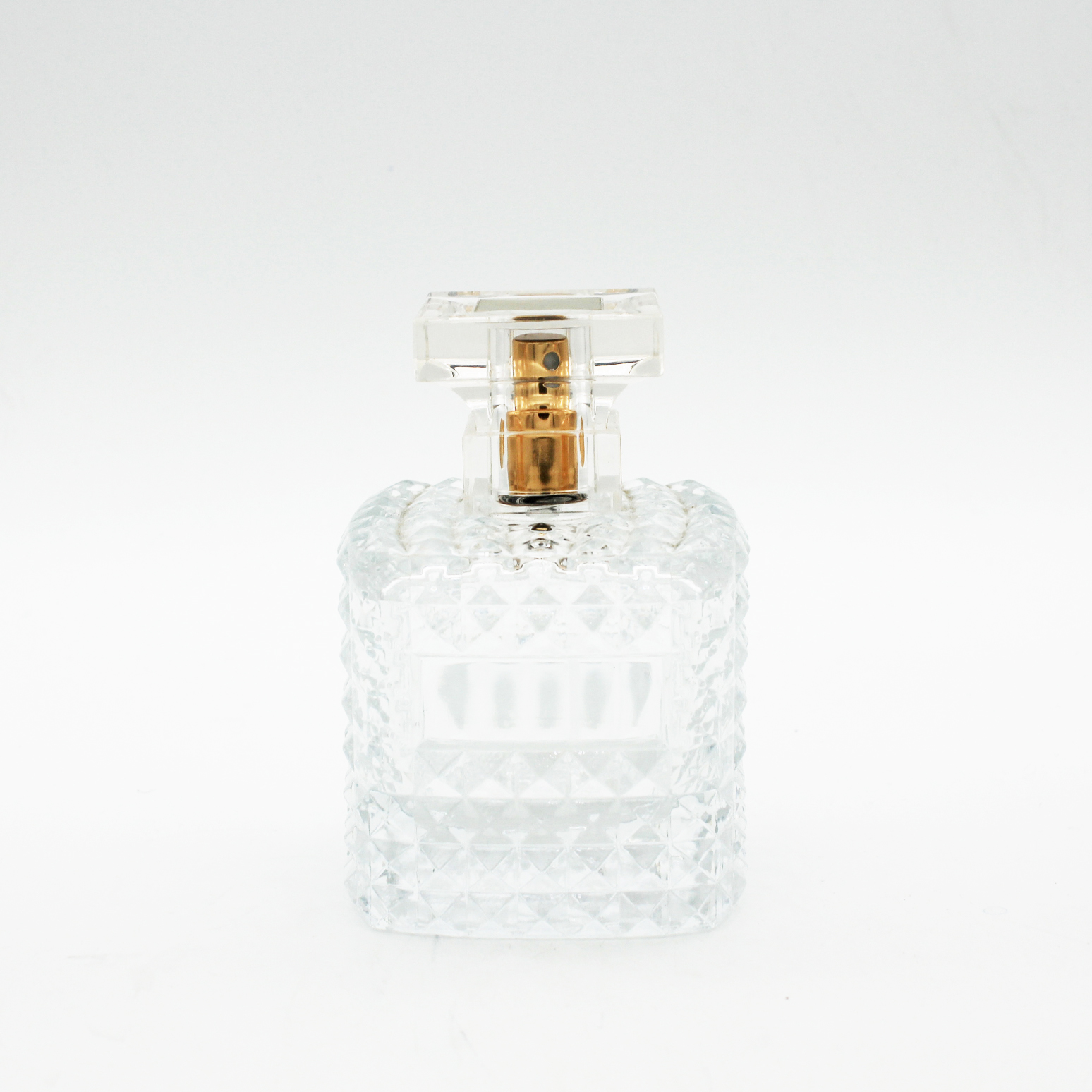 New design 50ml 100ml decorative glass perfume bottle