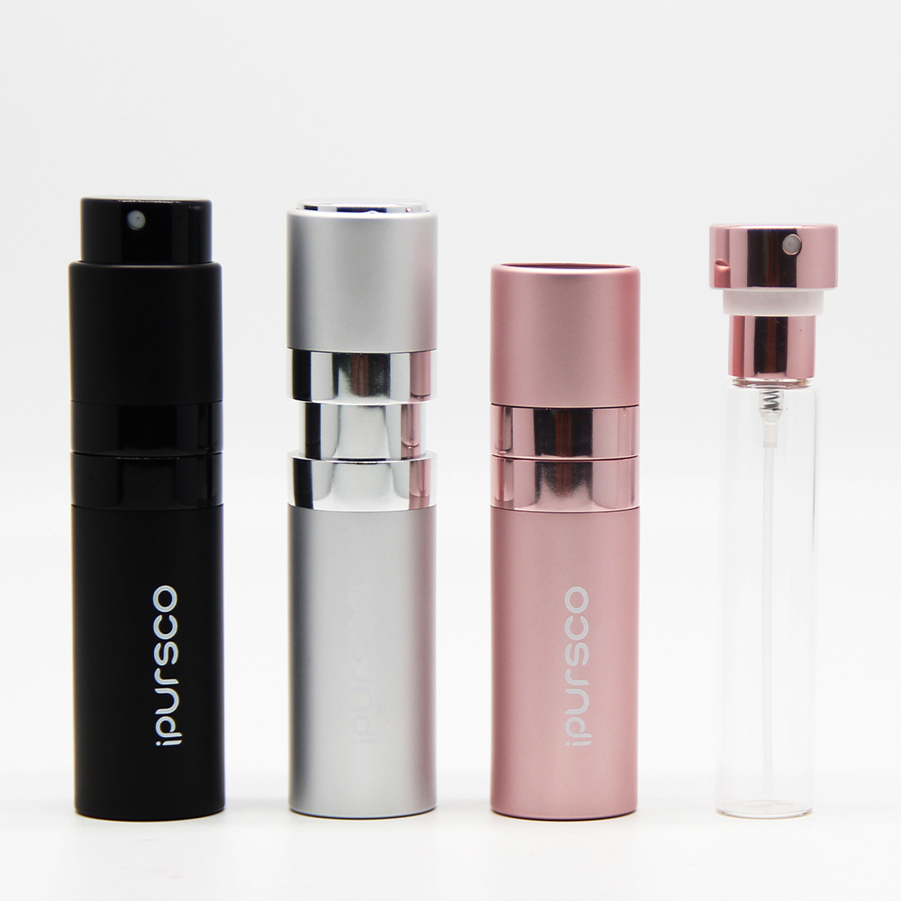 New design 8ml twist up empty perfume atomizer