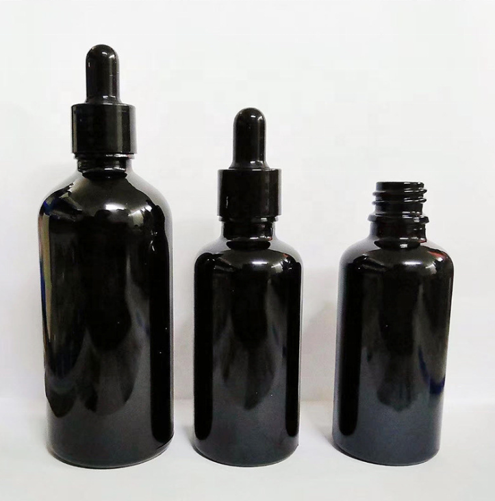 New design Black color essential oil bottles with wholesale price