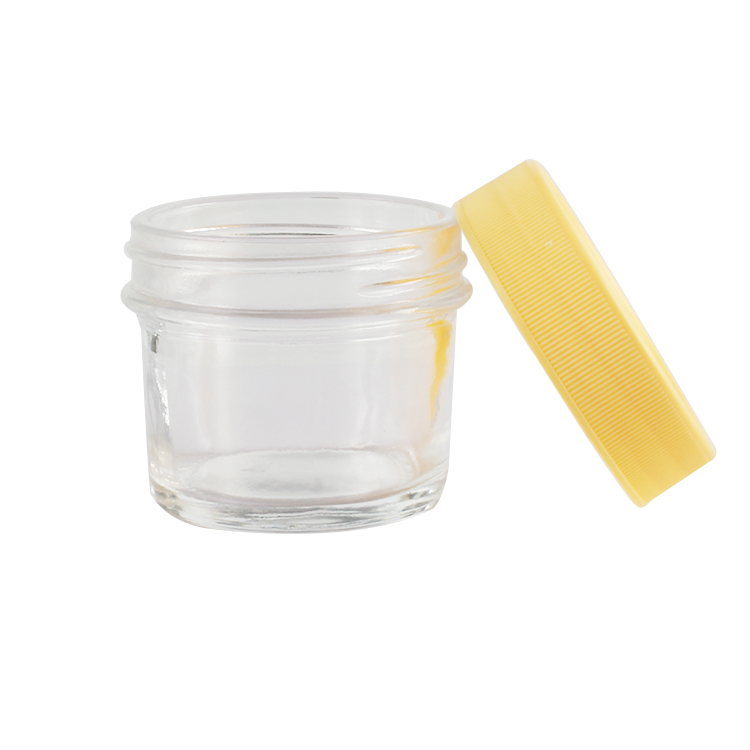 New design Cheap 3oz Glass Jar with Lids Food Grade Small Honey Glass Jar