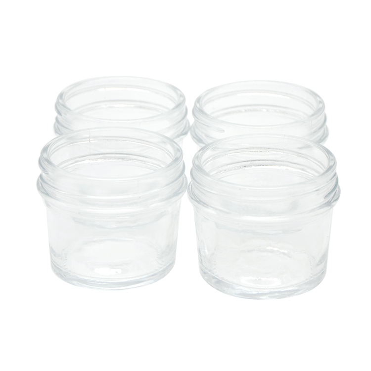 New design Cheap 3oz Glass Jar with Lids Food Grade Small Honey Glass Jar