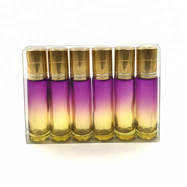 New design Essential Oil Roller Bottles 10ml,Glass Bottle 10ml, Pack of 6