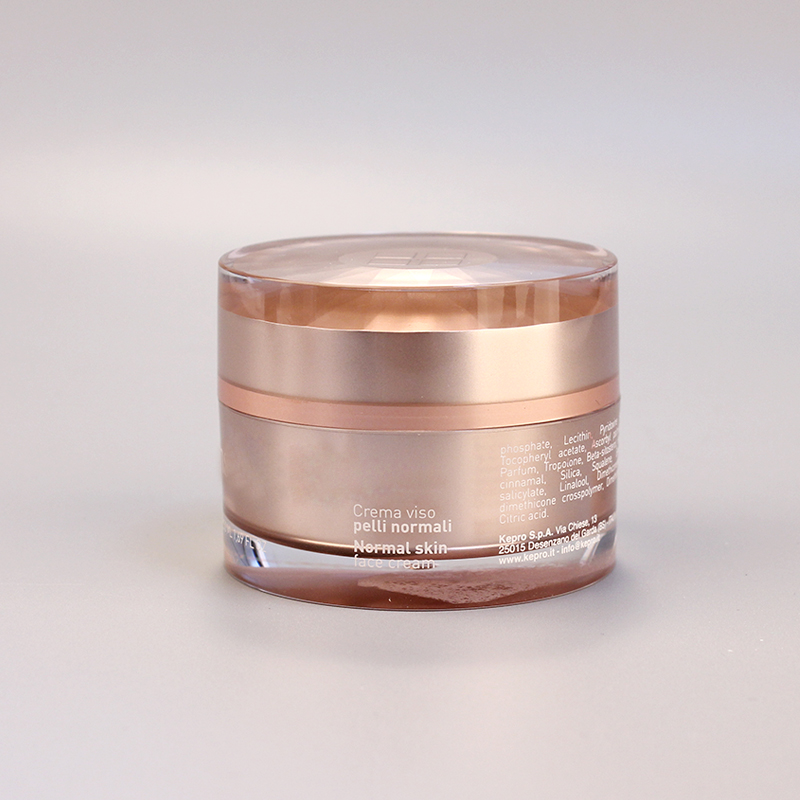New design acrylic cosmetic cream container plastic bottle packing