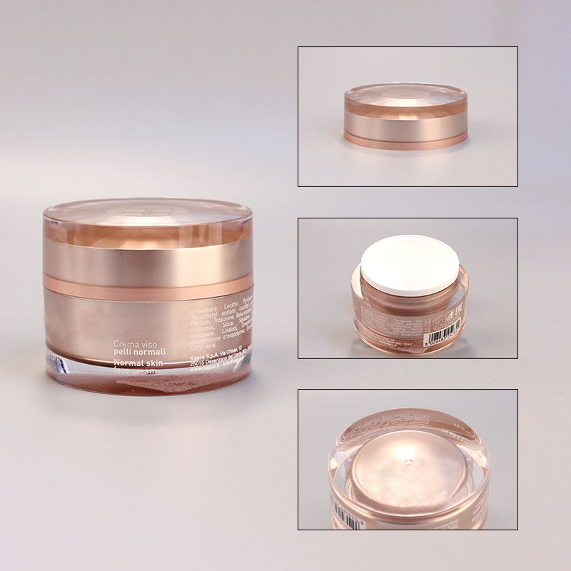 New design acrylic cosmetic cream container plastic bottle packing