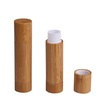 New design bamboo wooden 5g 7g lip gloss lipstick bottle for cosmetic skincare