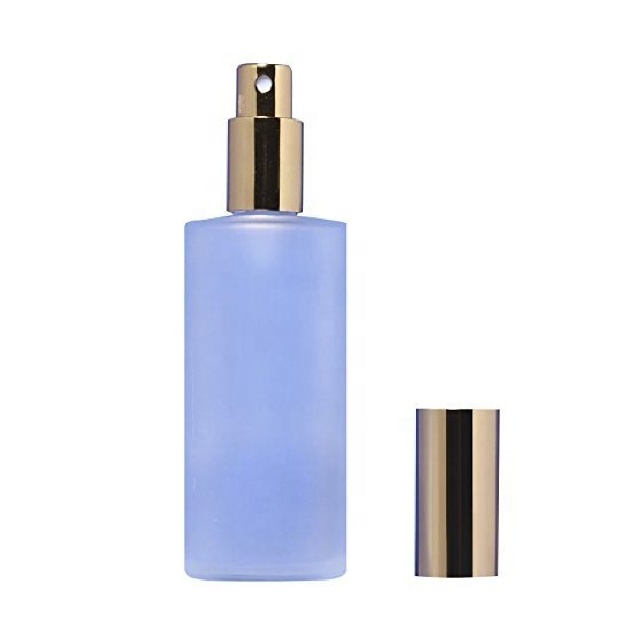 New design china empty rectangle square cologne glass perfume clear spray bottle