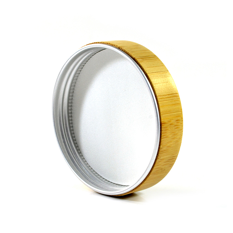 New design cosmetic jar 15g 30g 50g bamboo and wood cream jar with aluminum inner