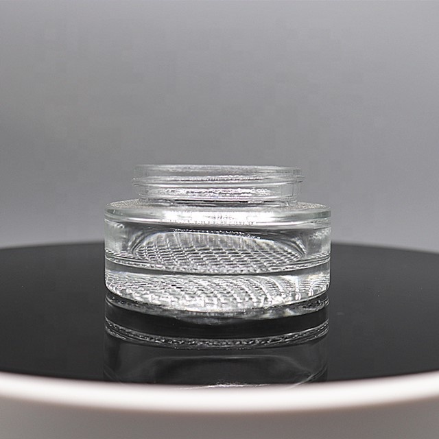 New design cosmetics cream glass bottles and jars 50g