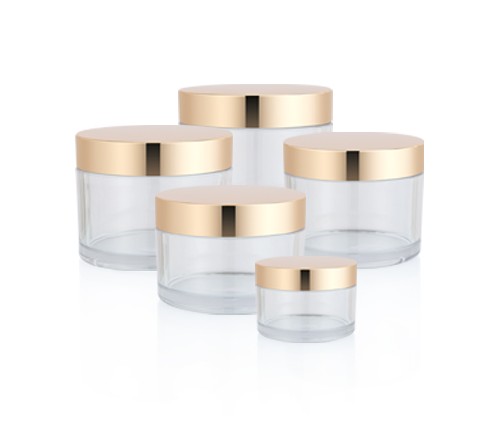 New design custom size clear plastic cosmetic transparent jar,body cream jar