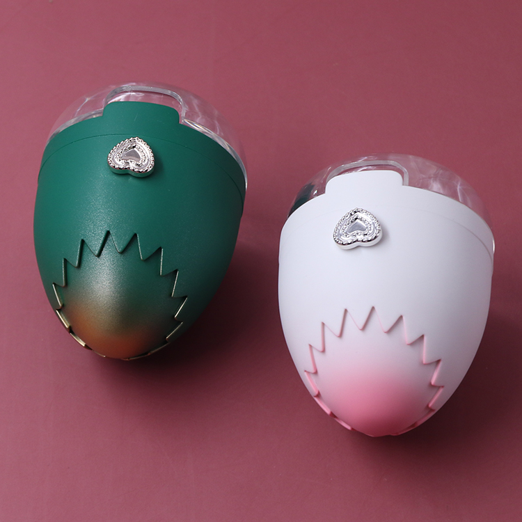 New design customize 20g egg shape cream packaging with mirror Empty Plastic lip gloss face cream container jar