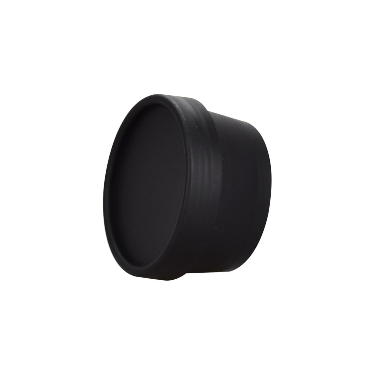 New design cute cosmetic jars 50g 100g 200g matte black plastic jar