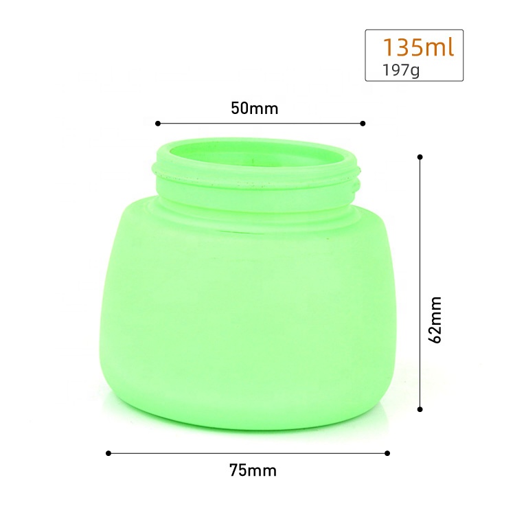 New design empty 4oz 120ml cosmetics matte green round face mask containers jars face mask bottle with bamboo lid