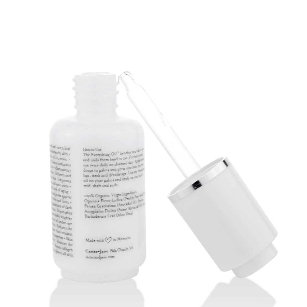 New design factory design 30ml 50ml 100ml cosmetic packaging white glass serum dropper bottle