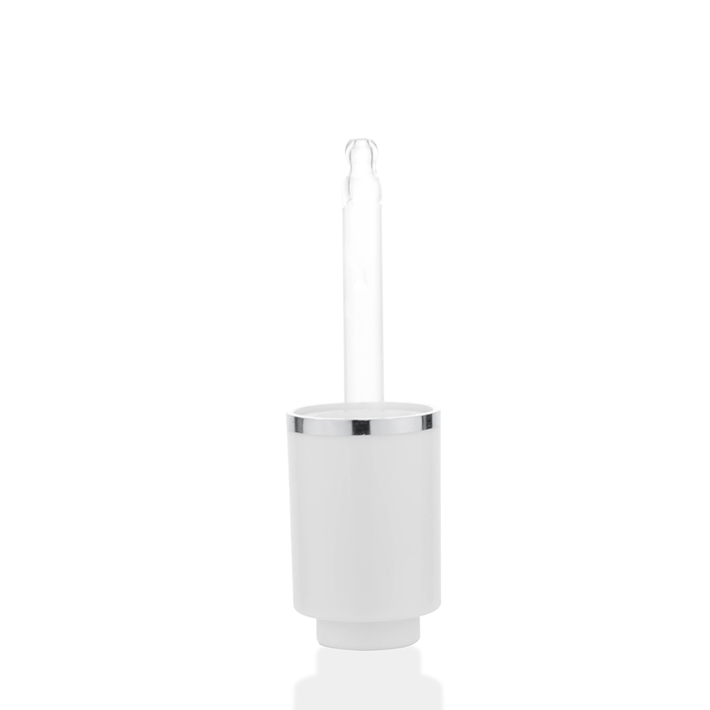 New design factory design 30ml 50ml 100ml cosmetic packaging white glass serum dropper bottle