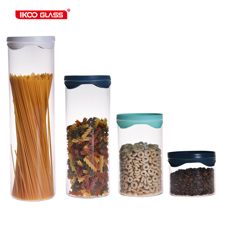 New design high borosilicate kitchen glass jar 200ml