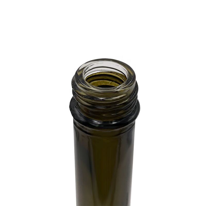 New design long neck amber glass olive oil bottles