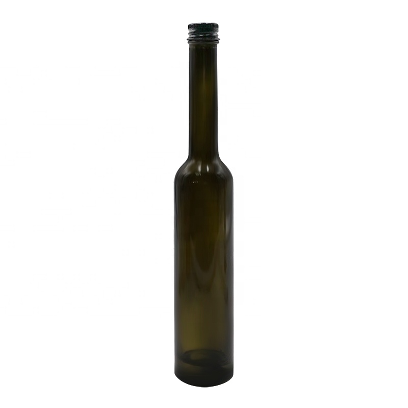 New design long neck amber glass olive oil bottles